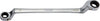Box-end Spherical Reversible Ratchet Wrench (45deg. Offset), Metric