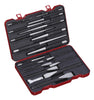 Cold Chisels, Pin and Tapered Punch Set, 18-Piece