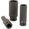 1/2" Dr. Impact Deep Socket, 6 PT, Metric